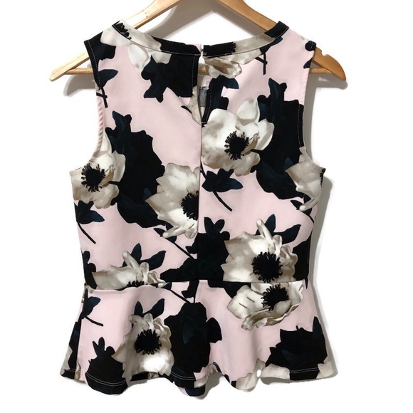BANANA REPUBLIC | Floral Sleeveless Peplum Blouse - Picture 8 of 14